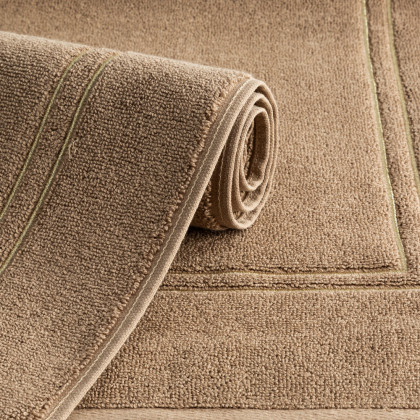 Kúpeľňový koberček - predložka OLIVIA 50x70 cm béžový, dobre sajúci vodu